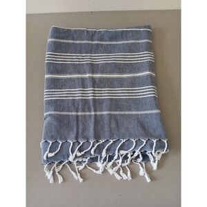Riviera Towel Company California Table Cloth Wrap Beach Trip 100%‎ Cotton Blue